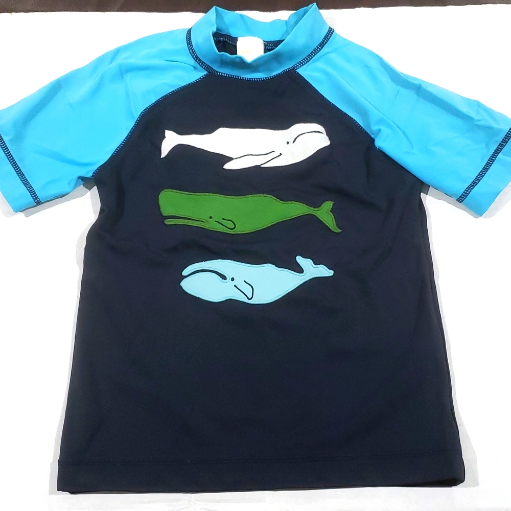 Whale Rash guard 3/4 sleeve sz 5     LT